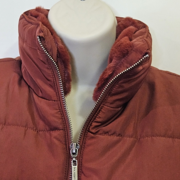 Copper Key Rustic Brown Zip Front Puffer Vest, Size XL Girls,NWT - Picture 6 of 16